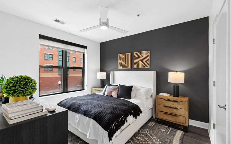 bedroom with natural light